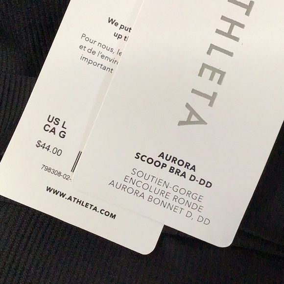 NWT Athleta D-DD Aurora Scoop Bra D-DD - Picture 5 of 6